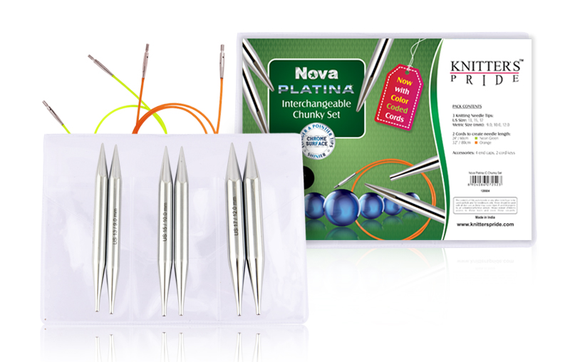 Chunky　All　Yarns　Nova　Out　Set　Interchangable　Platina　Strung　120604　–